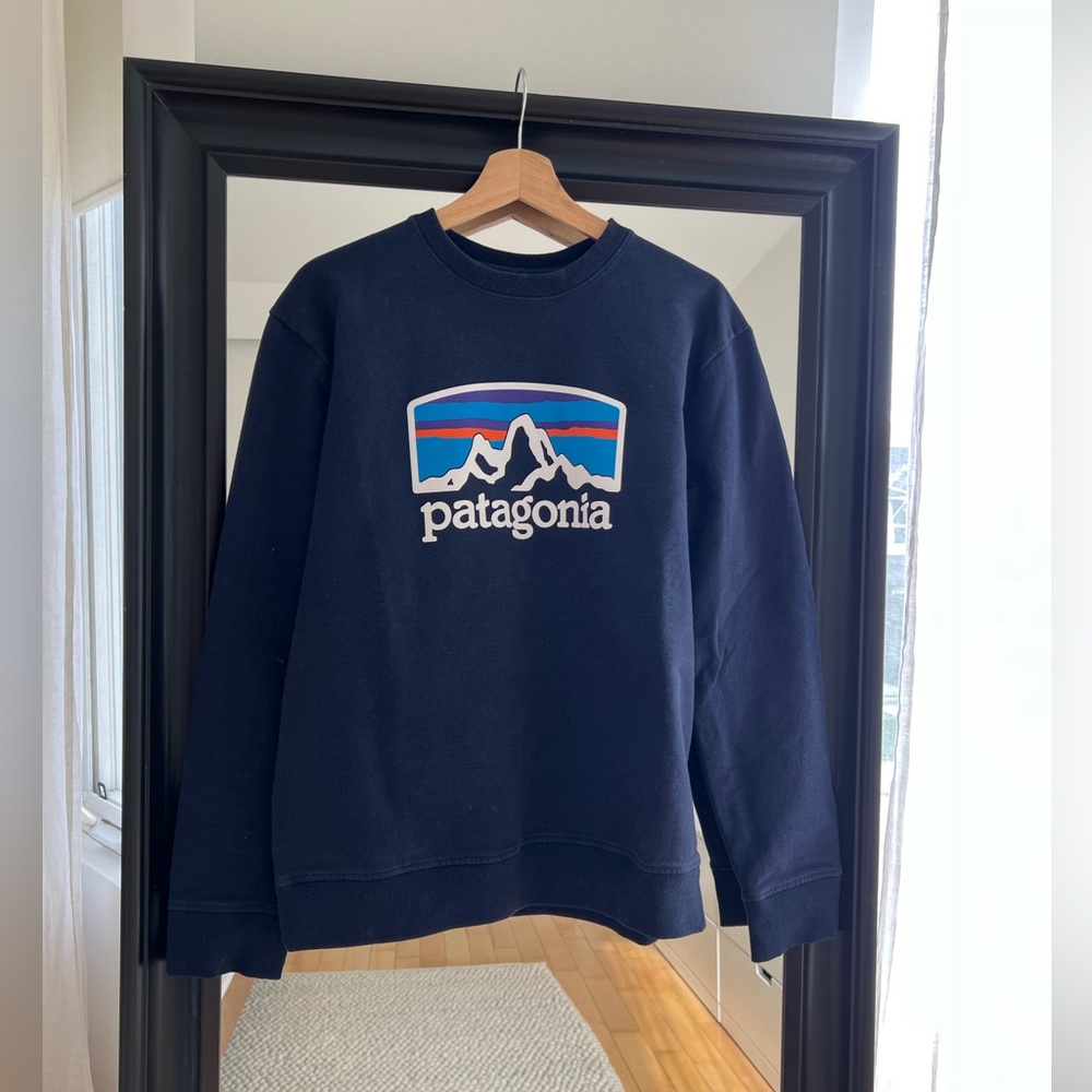 Patagonia Uprisal Crew Sweatshirt - Medium - Navy Blue